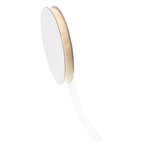 Chiffonband, creme, 10 mm, 25 m Chiffonband, creme, 10 mm, 25 m