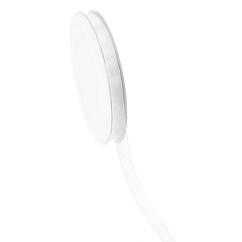 Chiffonband, weiß, 10 mm, 25 m Chiffonband, weiß, 10 mm, 25 m