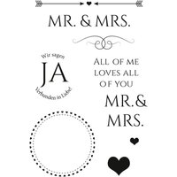 Clear Stamps "Mr. & Mrs." von Durchsichtig