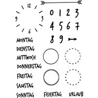 Clear Stamps "Wochentage & Zahlen" von Efco