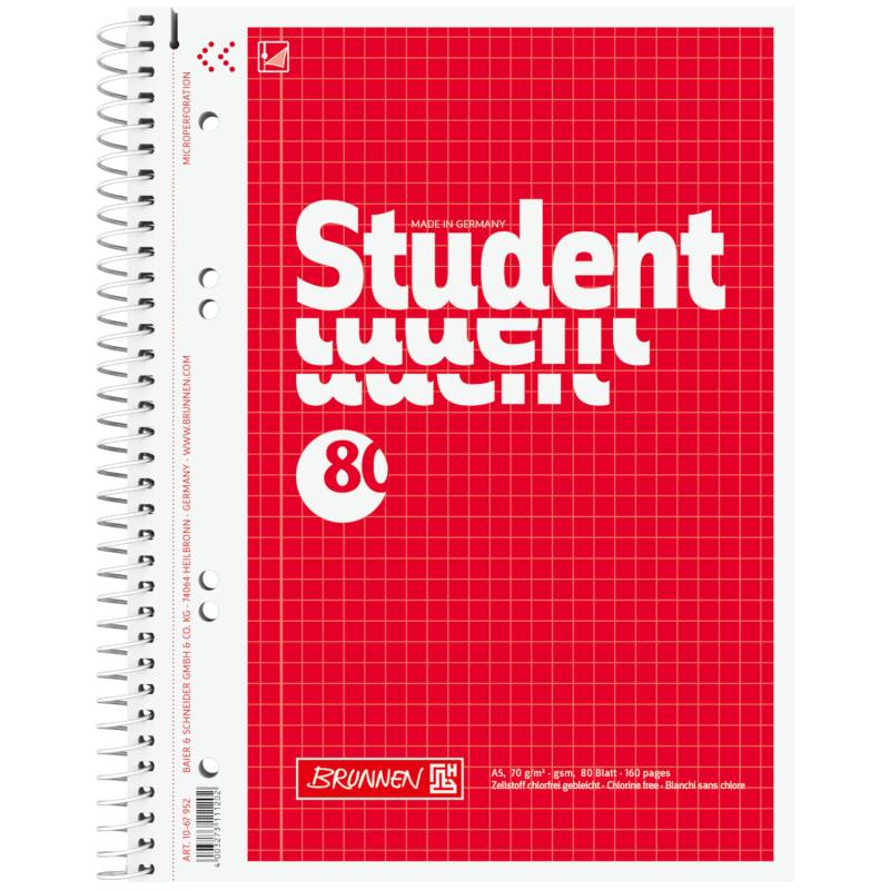 Brunnen Collegeblock Student DIN A5 80 Blatt Brunnen Collegeblock Student DIN A5 80 Blatt von Brunnen