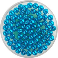 Crystal Renaissance Glaswachsperle, 4mm, 75 Stück - Türkis von Blau