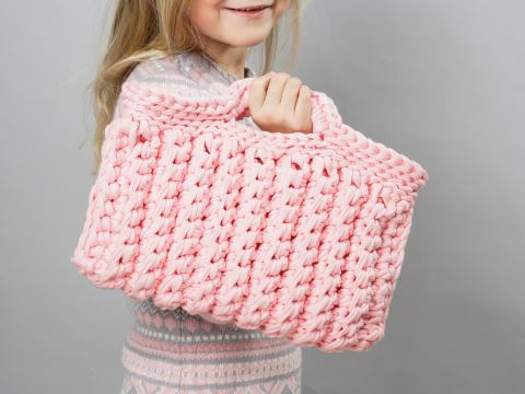 DONNA - Tasche für kleine und große Ladies aus Textilgarn