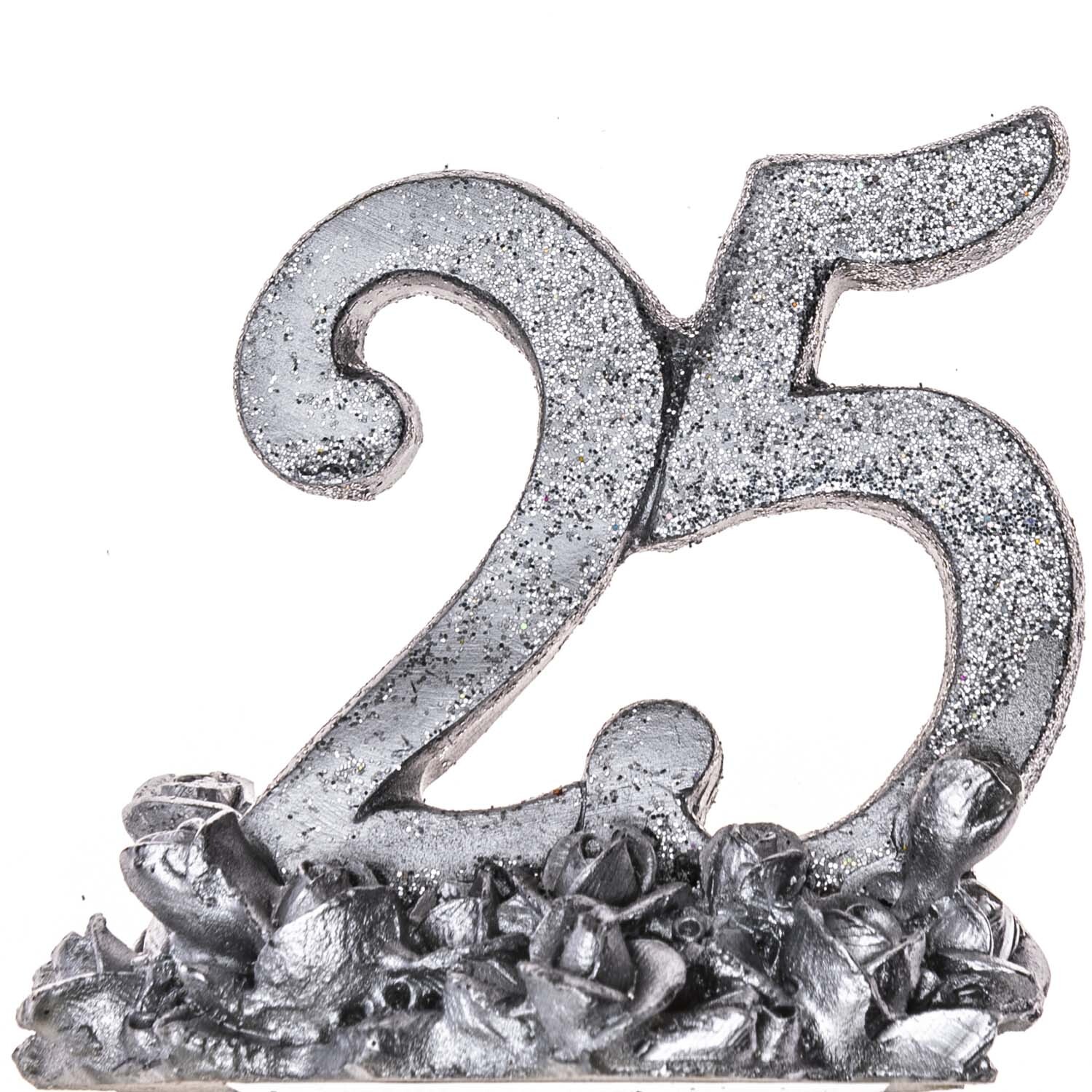 Deko Zahl 25 silber 6,8cm Deko Zahl 25 silber 6,8cm von idee. Creativmarkt