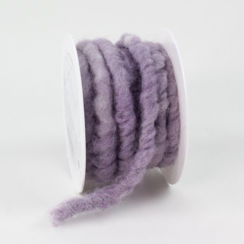 Dekoband Kordel Wollkordel Schleifenband Geschenkband 15 mm, 5 m (flieder melange)