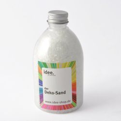 Dekosand transparent 360 g von idee. Creativmarkt