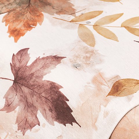 Dekostoff Herbstlaub "Lorena", natur-color Dekostoff Herbstlaub "Lorena", natur-color