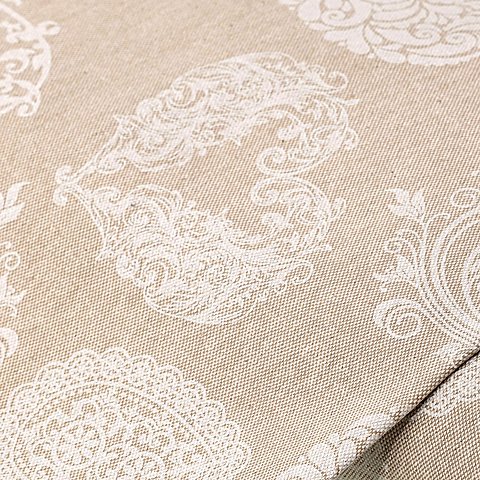 Baumwoll-Canvas "Herzen", natur/beige