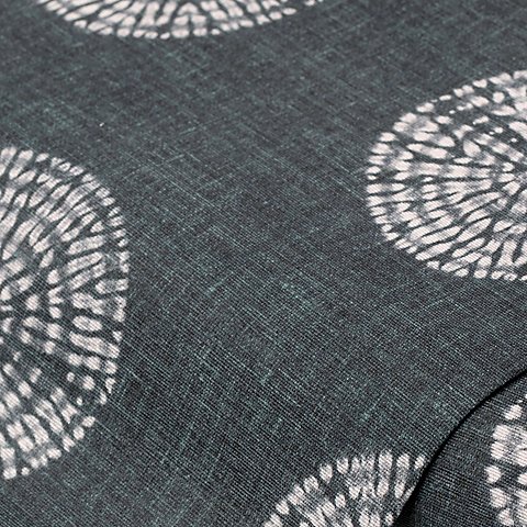 Dekostoff Mandala Maritim "Lorena", blaugrau-color Dekostoff Mandala Maritim "Lorena", blaugrau-color