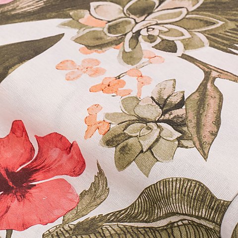 Dekostoff Tropisch "Lorena", offwhite-color Dekostoff Tropisch "Lorena", offwhite-color