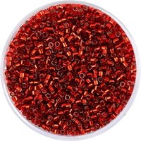 Delica-Rocailles, Ø 2 mm - Rot von Rot