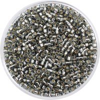 Delica-Rocailles, Ø 2 mm - Silbergrau von Grau