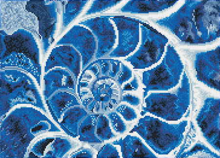 Diamond Dotz - Blaue Nautilus Diamond Dotz - Blaue Nautilus
