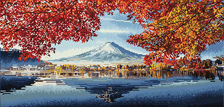 Diamond Dotz - Mount Fuji im Herbst