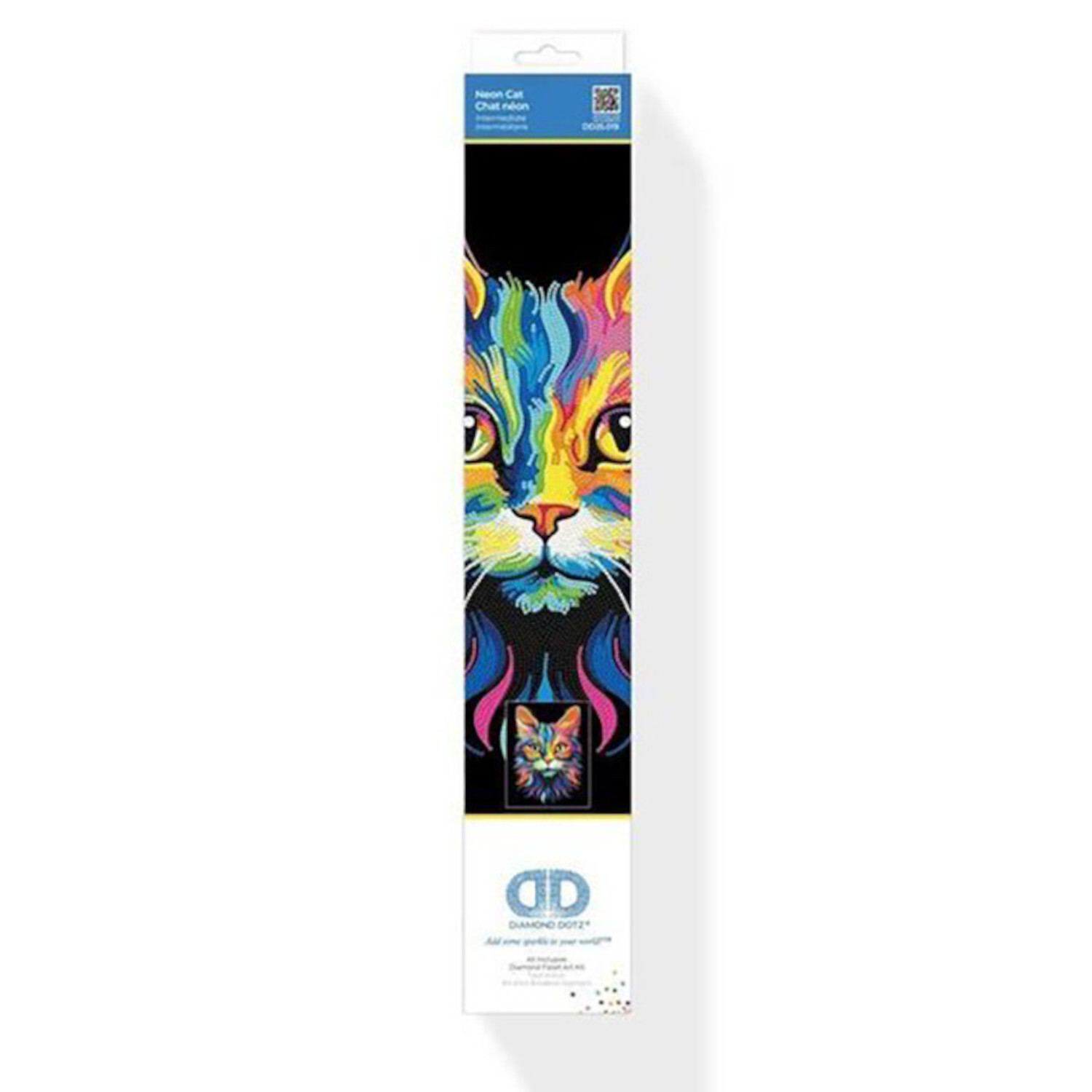 Diamond Painting Neon Katze