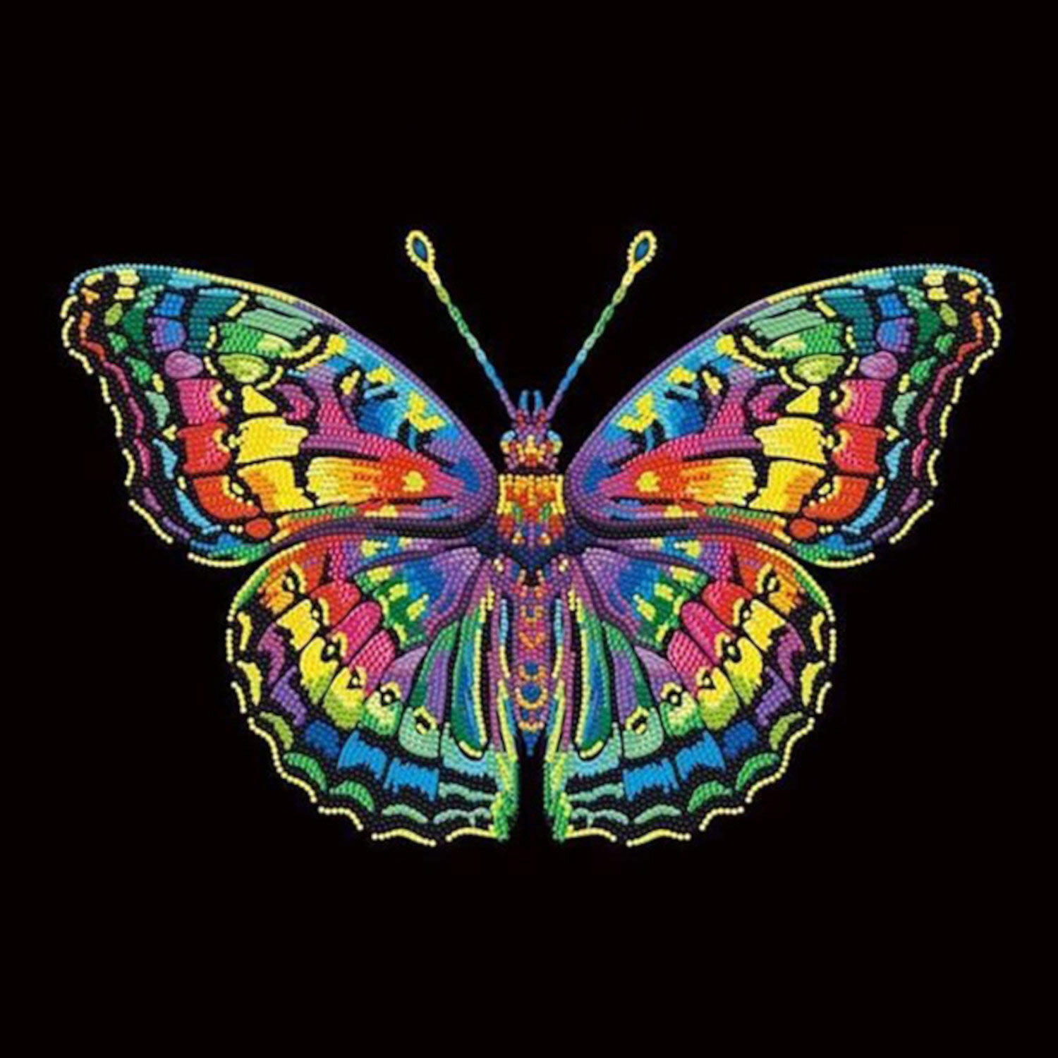 Diamond Painting Neon Schmetterling