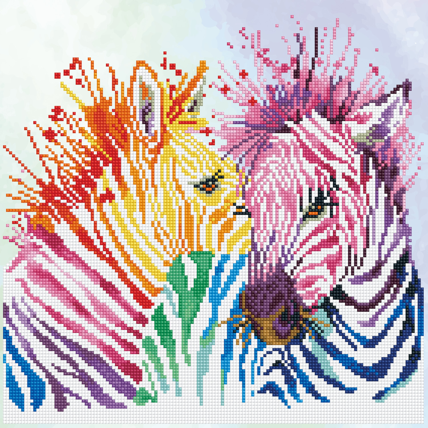 Diamond Painting Regenbogen Zebras Diamond Painting Regenbogen Zebras