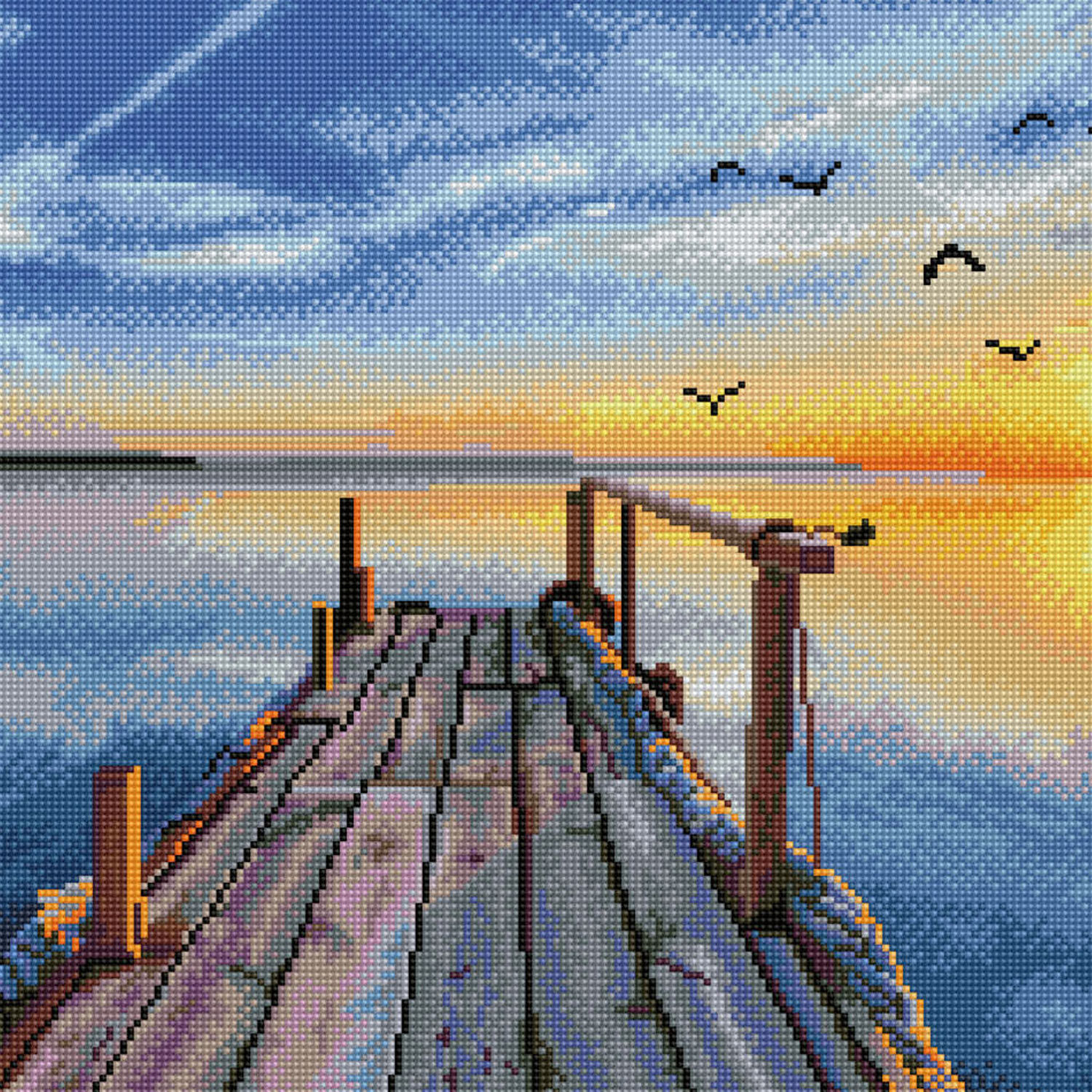 Diamond Painting Sonnenuntergang See Diamond Painting Sonnenuntergang See