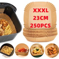 Disposable X Large Square Air Fryer Paper Liners Parchment Liner Oil-proof Paper Tray Non-Stick Baking Mat Air Fryer Accessories