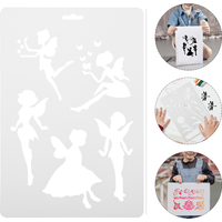 Drawing Board Cakesicles Mold DIY Stencils Wall Painting Pp Exquisite Child