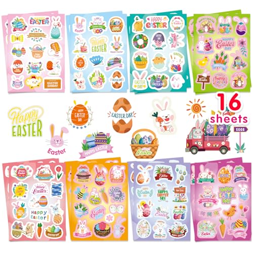 Easter Stickers, 202PCS Easter Stickers for Kids, Easter Egg Stickers, Easter Bunny Stickers for Party Favors, Easter Decorations Sticker, Easter Gift Party Sets Easter Stickers, 202PCS Easter Stickers for Kids, Easter Egg Stickers, Easter Bunny Stickers for Party Favors, Easter Decorations Sticker, Easter Gift Party Sets von Fyvadio