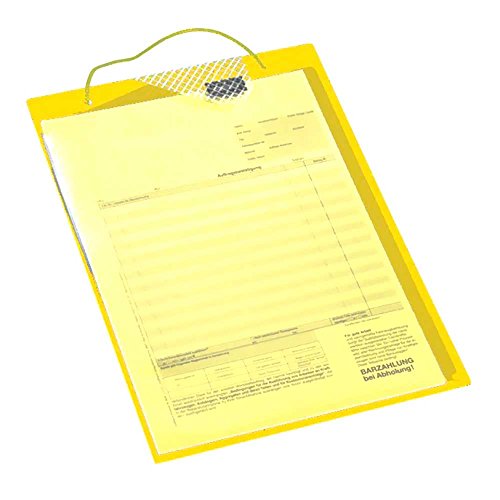 Eichner Auftragstasche Gel 10 Stk A4 + Schlüsselfach Gelb 10 Stück 9015-00389 06