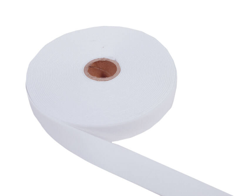 Elastic-Band, Gummiband unifarben 2 cm breit, 3 Meter - Weiß Elastic-Band, Gummiband unifarben 2 cm breit, 3 Meter - Weiß