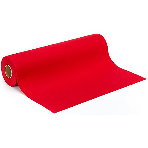 Filz, Stärke 2 mm, 5 m Rolle, rot Filz, Stärke 2 mm, 5 m Rolle, rot