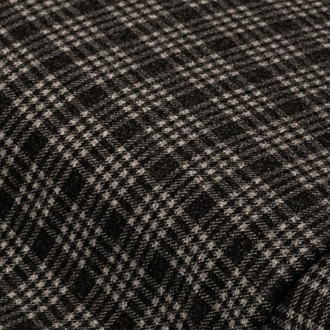 Flanell "Karo", schwarz/wollweiß Flanell "Karo", schwarz/wollweiß