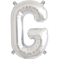 Folienballon "Buchstabe" - Buchstabe "G" von Silber