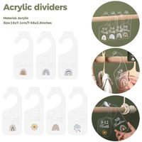 For Photography Baby Baby 7pcs Organizers 0-24 Size Closet Nursery Decoration Props Acrylic Home Closet Dividers Months For Photography Baby Baby 7pcs Organizers 0-24 Size Closet Nursery Decoration Props Acrylic Home Closet Dividers Months