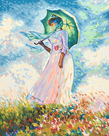 Frau mit Sonnenschirm Frau mit Sonnenschirm