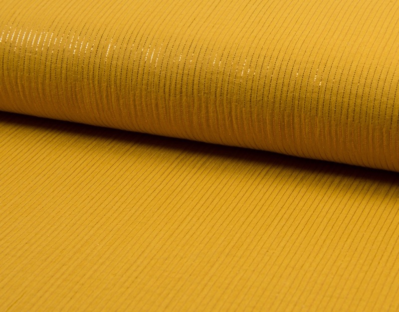 Gauze, Mousseline - Double Gauze, Altrosa mit feinen Glitzer Streifen - 50 cm Gauze, Mousseline - Double Gauze, Altrosa mit feinen Glitzer Streifen - 50 cm