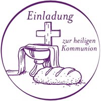 Holzstempel: Einladung zur Kommunion (Ø 40 mm)