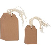 Geschenkanhänger - Kraftpapier von Beige