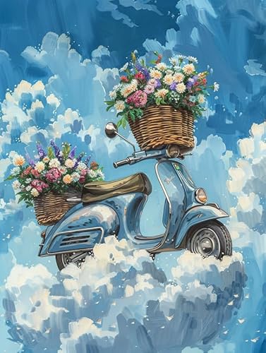 Ginfonr DIY Diamond Art Painting Zubehör Landschaft Set Full, 5D Diamant Painting Blume Bilder Kit Crystal Rhinestone Embroidery Decoration Für Home Wall Décor 30x40 cm8057 von Ginfonr