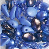 Glasperlen-Mix "Lili Petal Deluxes" - Blau von Blau