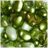 Glasperlen-Mix "Lili Petal Deluxes" - Grün von Grün