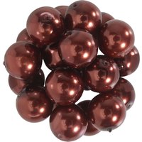 Glaswachsperlen, Ø 10 mm, 20 Stück - Nougat Glaswachsperlen, Ø 10 mm, 20 Stück - Nougat
