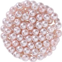 Glaswachsperlen, Ø 4 mm, 100 Stück - Puderrosa Glaswachsperlen, Ø 4 mm, 100 Stück - Puderrosa