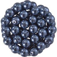 Glaswachsperlen, Ø 6 mm, 55 Stück - Anthrazit Glaswachsperlen, Ø 6 mm, 55 Stück - Anthrazit von PRACHT