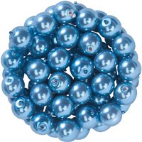 Glaswachsperlen, Ø 6 mm, 55 Stück - Hellblau von Blau