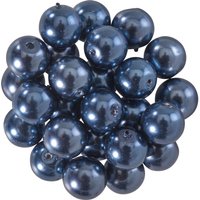 Glaswachsperlen, Ø 8 mm, 25 Stück - Anthrazit Glaswachsperlen, Ø 8 mm, 25 Stück - Anthrazit