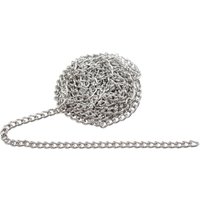 Gliederkette, 1 m, Aluminium, ca. B 3 x H 4 mm Gliederkette, 1 m, Aluminium, ca. B 3 x H 4 mm