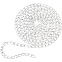 Gliederkette, 1 m, Aluminium, ca. B 4 x H 7 mm Gliederkette, 1 m, Aluminium, ca. B 4 x H 7 mm