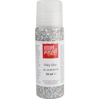 Glitter Flaky Glue - Silber-Regenbogen von Silber