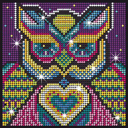 Glitzernde Eule Glitzernde Eule