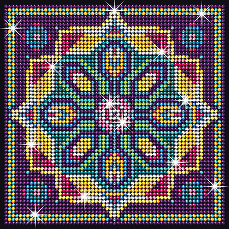 Glitzerndes Mandala