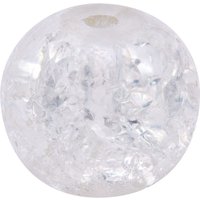 Glitzerperlen, Ø 8 mm, 20 Stück - Kristall von Durchsichtig