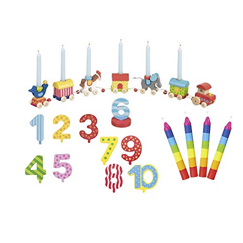 Goki Geburtstagszug Zirkus Zikuswelt Zahlen 1-10 10 Kerzen bunt - Die LuLuGoS Goki Geburtstagszug Zirkus Zikuswelt Zahlen 1-10 10 Kerzen bunt - Die LuLuGoS von LuLuGoS
